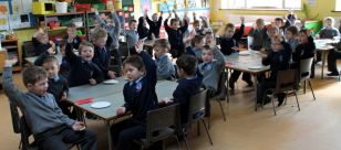 Junior Infants join together for pancakes