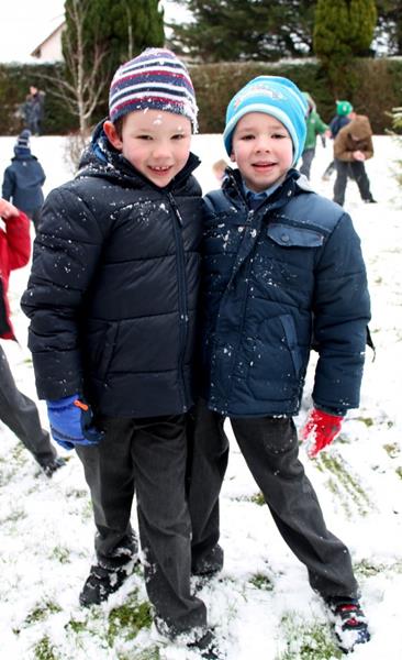 Snow day at John the Baptist