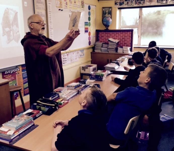 Seán Laffey visits 6th class
